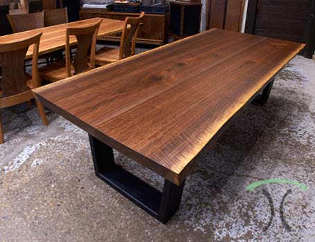 Our live edge slab tables, console, coffee and dining tables are made from solid kiln dried hardwood to endure generations to the Chicago area from our Dundee, IL location. Illinois