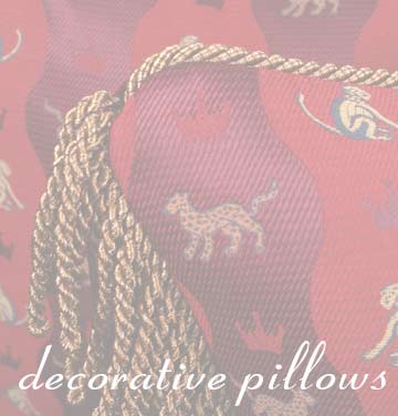 Our online decorative pillow boutique, the finest handcrafted throw pillows by Spiritcraft Interior Design